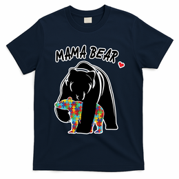 Autism Awareness Moma Bear T-Shirt