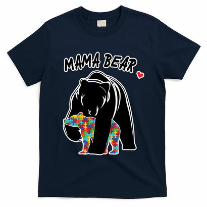 Autism Awareness Moma Bear T-Shirt