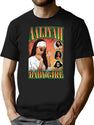 Aaliyah Baby Girl Orange Bootleg Vintage Bootleg Graphic T-Shirt - Black