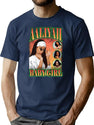 Aaliyah Baby Girl Orange Bootleg Vintage Bootleg Graphic T-Shirt - Navy