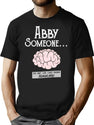 Abby Normal T-Shirt for Men & Women, T-Shirts Graphic Tee - Black