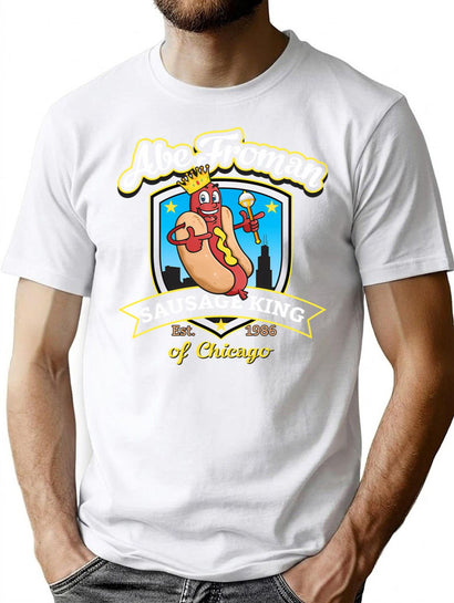 Abe Froman Sausage King Of Chicago T-Shirt for Men & Women, T-Shirts Graphic Tee - Black