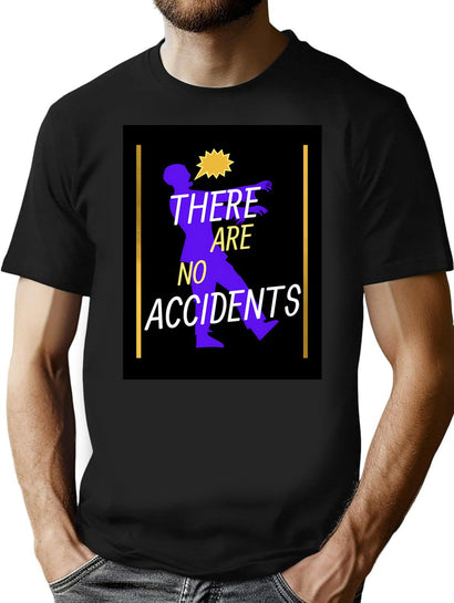 Accidents Flexis00 There Are No Accidents Bootleg Graphic T-Shirt - Black