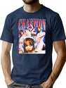 Adorable Chaewon Le Sserafim Bootleg Style Bootleg Graphic T-Shirt - Navy