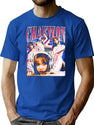 Adorable Chaewon Le Sserafim Bootleg Style Bootleg Graphic T-Shirt - Blue