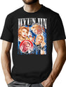 Adorable Hyunjin Maniac Bootleg Vintage Style Bootleg Graphic T-Shirt - Black