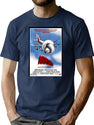 Airplane T-Shirt for Men & Women, T-Shirts Graphic Tee - Navy