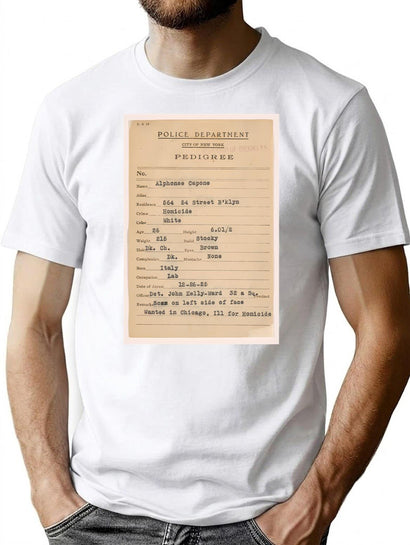 Al Capone Pedigree Bootleg Graphic T-Shirt - Black