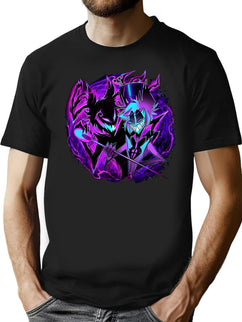 Alastor and His Shadow - Hazbin Hotel Essential T-Shirt - Black