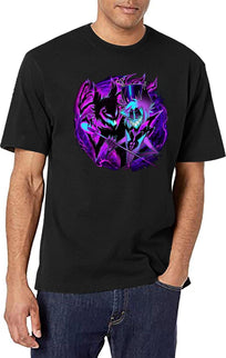 Alastor and His Shadow - Hazbin Hotel Essential T-Shirt - Black