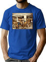 Alcohol Smugglers Bootleg Graphic T-Shirt - Blue