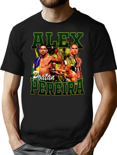 Alex Pereira Bootleg Bootleg Graphic T-Shirt - Black