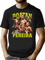 Alex Pereira Poatan Alex Pereira Bootleg Alex Pereira Bootleg Graphic T-Shirt - Black