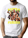 Alex Pereira Poatan Alex Pereira Bootleg Alex Pereira Bootleg Graphic T-Shirt - White