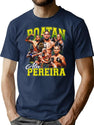 Alex Pereira Poatan Alex Pereira Bootleg Alex Pereira Bootleg Graphic T-Shirt - Navy