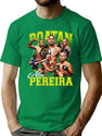 Alex Pereira Poatan Alex Pereira Bootleg Alex Pereira Bootleg Graphic T-Shirt - Green
