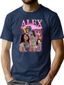 Alex Russo Bootleg Tee Bootleg Graphic T-Shirt - Navy