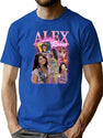 Alex Russo Bootleg Tee Bootleg Graphic T-Shirt - Blue