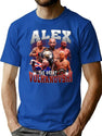 Alex Volkanovski Bootleg Bootleg Graphic T-Shirt - Blue
