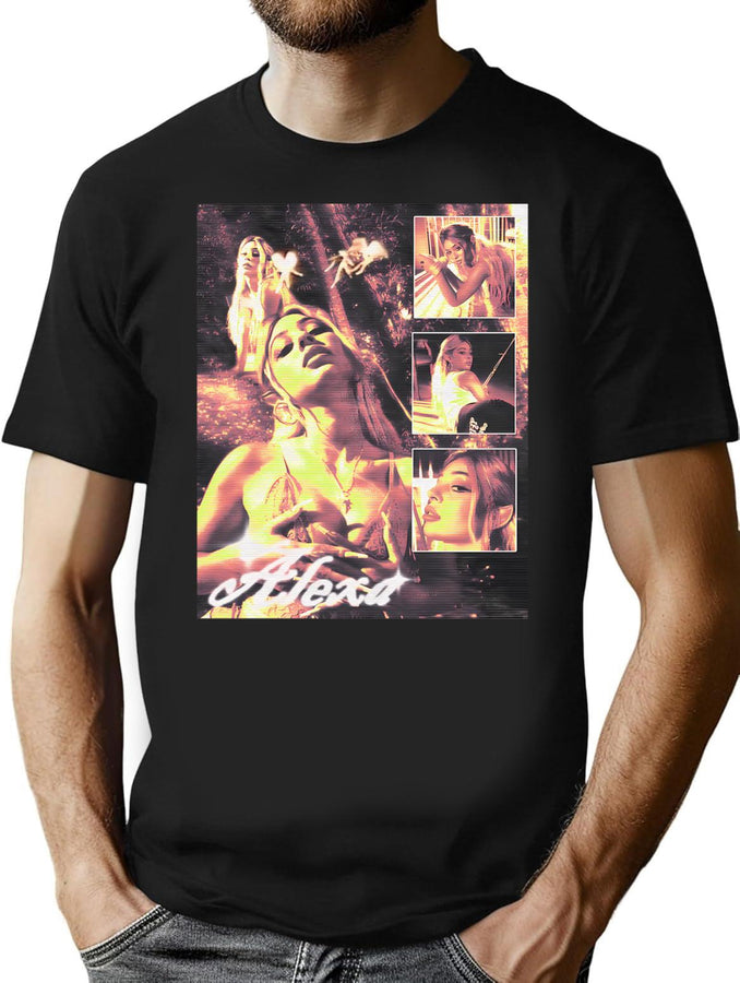 Alexa Demie Poster Euphoria Bootleg Graphic T-Shirt - Black
