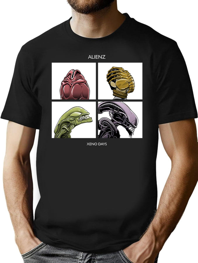Alienz Xeno Days Premium Heavyweight Cotton T-Shirt - Black