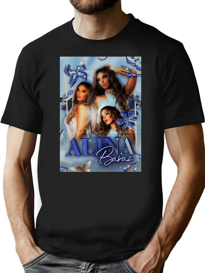 Alina Baraz Vintage Aesthetic Graphic Bootleg Graphic T-Shirt - Black
