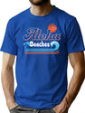 Aloha Beaches T-Shirt for Men & Women, T-Shirts Graphic Tee - Blue