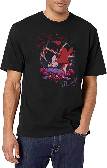 Always - Black T-Shirt ,Hazbin Hotel Essential T-Shirt - Black