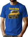 Amc Pacer Thick Boy Never Has A Small Car Been So Wide Advert T-Shirt for Men & Women, T-Shirts Graphic Tee - Blue