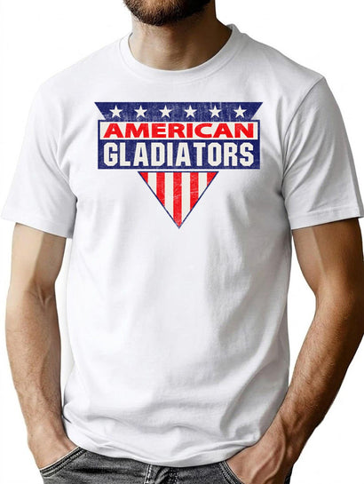 American Gladiators Worn T-Shirt for Men & Women, T-Shirts Graphic Tee - Black