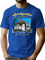 Amityville Bed Breakfast T-Shirt for Men & Women, T-Shirts Graphic Tee - Blue