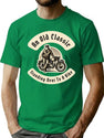 An Old Man With His Classic Motorbike T-Shirt for Men & Women, T-Shirts Graphic Tee - Green