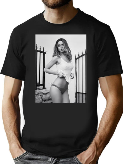Ana De Armas Pwa T-Shirt for Men & Women, T-Shirts Graphic Tee - Black
