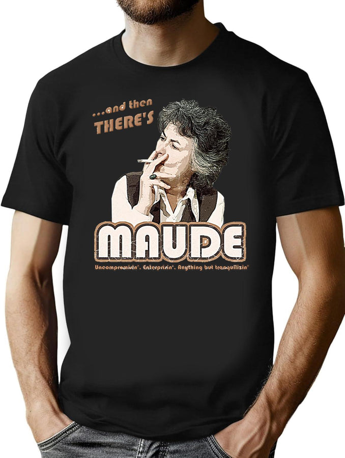 And Then There'S Maude Distressed Black T-Shirt - Black