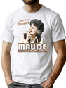 And Then There'S Maude Distressed Premium Heavyweight Cotton T-Shirt - White