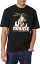 And Then There'S Maude Distressed Black T-Shirt - White