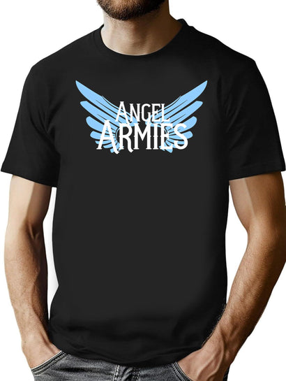 Angel Armies Gear T-Shirt for Men & Women, T-Shirts Graphic Tee - Black
