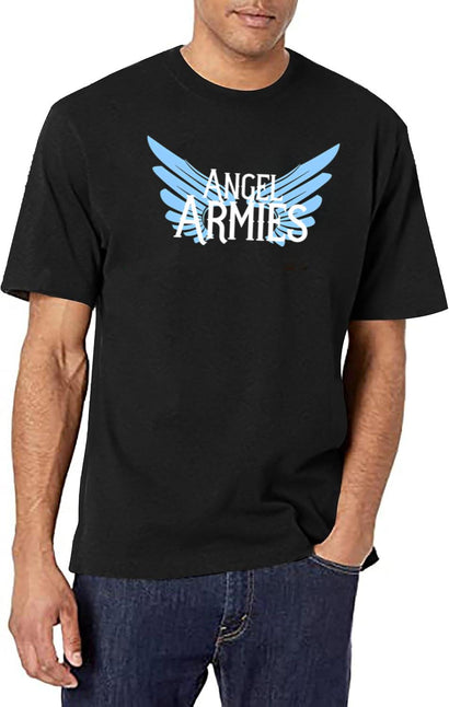 Angel Armies Gear T-Shirt for Men & Women, T-Shirts Graphic Tee - Black
