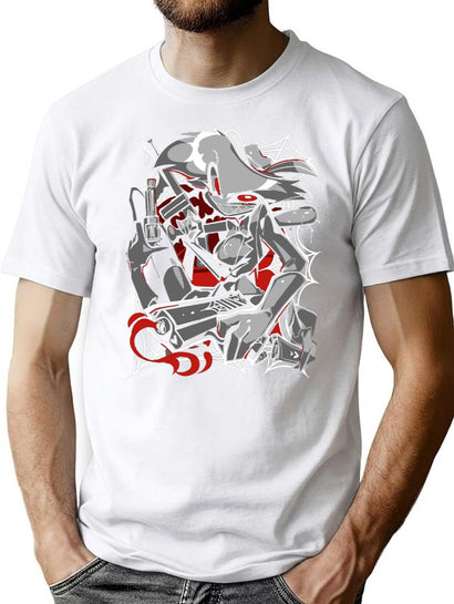 Angel Dust Demon Design - Hazbin Hotel Essential T-Shirt for Men & Women, T-Shirts Graphic Tee - Black