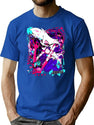 Angel Dust - Hazbin Hotel Classic 23 Black Premium Heavyweight Cotton T-Shirt - Blue