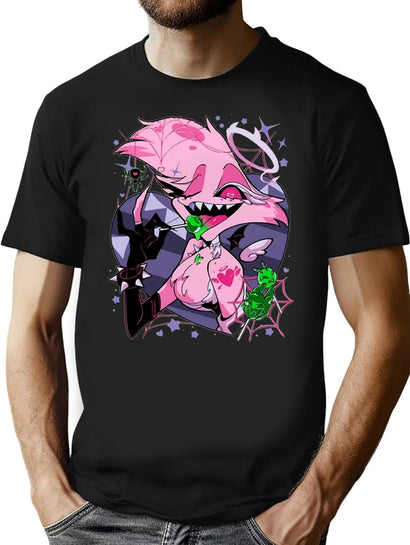 Angel Dusts Tricks and Treats Essential T-Shirt for Men & Women, T-Shirts Graphic Tee - Black
