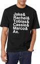 Animorphs Lineup List Black T-Shirt - White