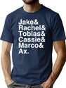 Animorphs Lineup List Premium Heavyweight Cotton T-Shirt - Navy