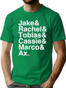 Animorphs Lineup List Premium Heavyweight Cotton T-Shirt - Green