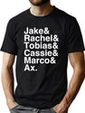 Animorphs Lineup List Black T-Shirt - Green