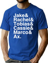 Animorphs Lineup List Premium Heavyweight Cotton T-Shirt - Blue
