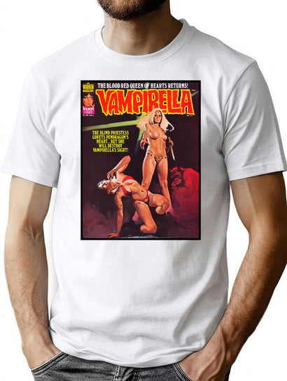Another Great Vintage Vampirella Magazine Cover 58 T-Shirt for Men & Women, T-Shirts Graphic Tee - Black