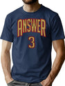 Answer T-Shir Bootleg Graphic T-Shirt - Navy