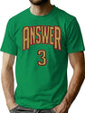 Answer T-Shir Bootleg Graphic T-Shirt - Green