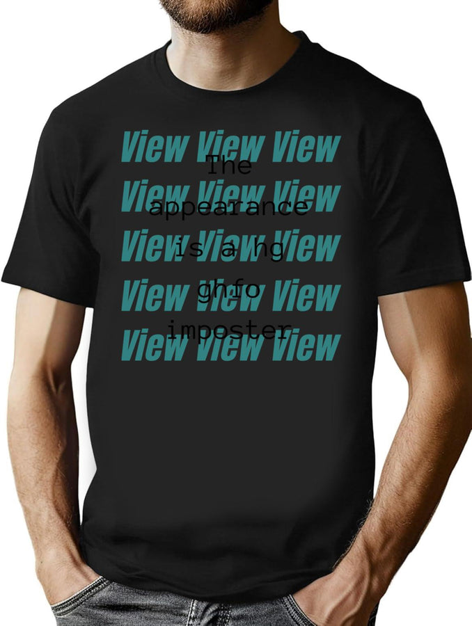 Appearance Is Imposter - Weird Bad Translation Error Bootleg Graphic T-Shirt - Black